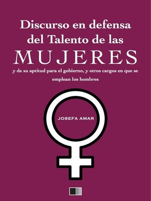 cover image of Discurso en defensa del talento de las mujeres